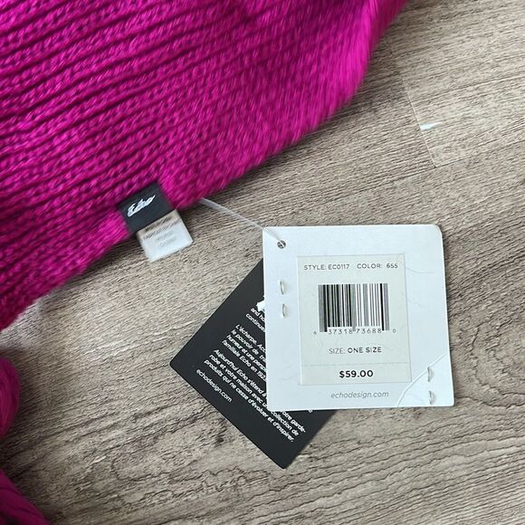 Echo Design Maxi Tassel Scarf (Indian Rose) - Picture 4 of 4